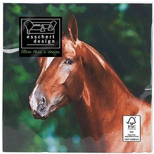 Esschert Design TP181 papieren servetten paard bruin