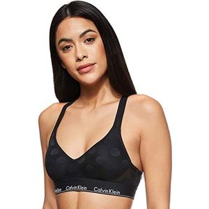 Calvin Klein Lght damesbeha met gevoerde beha, Zwart_dtm Wb