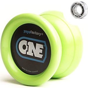 YoyoFactory One Yoyo – groen (van beginners tot professioneel, koord en handleiding inbegrepen)