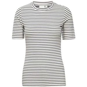 ICHI Ihmira Ss T-shirt pour femme, 202997/Total Eclipse Stripe, L