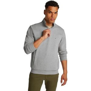 Tommy Hilfiger Essential Intechno 1/4 Zip Mw0mw36510 Sweatshirt met halve ritssluiting voor heren, Grijs (lichtgrijs gemêleerd)
