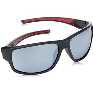 Polaroid Gemengde sport zonnebril voor volwassenen PLD 7010/S, Oit/Ex Black Red