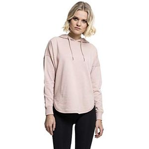 Urban Classics Capuchontrui van badstof, voor dames, T-shirt, lichtroze (838)