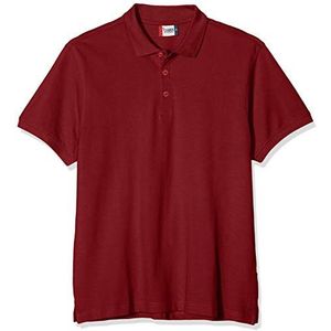 CliQue CliQue Lincoln Classic Poloshirt voor heren, Rood (Bordeaux)