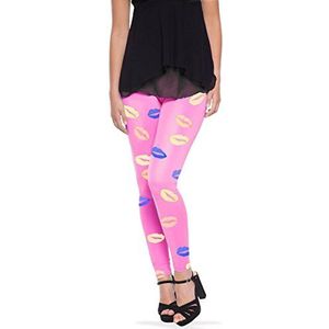 Folat 63547 Leggings Lippen-Roze