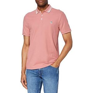 ORIGINAL PENGUIN Checkered Collar poloshirt voor heren, geruit, 678 Dusty Roze