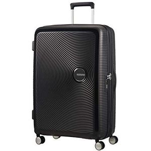 American Tourister Soundbox - Spinner uittrekbare koffer, Zwart (messing zwart), L (77 cm - 110 L)