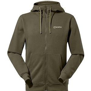 Berghaus Sweatshirt met capuchon met ritssluiting, logo voor heren, Forest Night, maat S