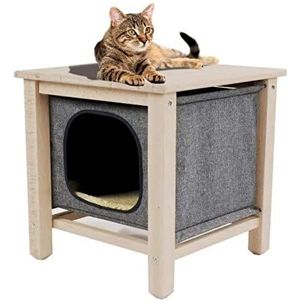 CROCI Cube Design, koepel voor katten, kattenmand, kattenhuis, afmetingen: 50 x 50 x 50 cm