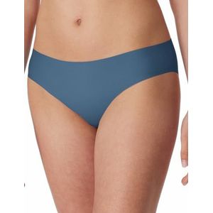 Schiesser Schiesser Onzichtbare slip voor dames, katoenen damesslips, Atlantisch blauw_161924, 38