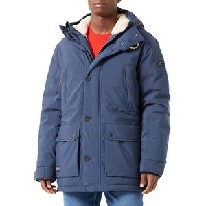 camel active Moderne Texxactive parka met gerecycled dons herenjas, Donkerblauw