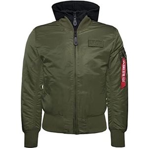 ALPHA INDUSTRIES heren jas, donkergroen/zwart