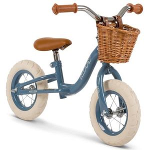 Huffy Vintage loopfiets van 10 inch voor kinderen van 2 tot 4 jaar, blauw