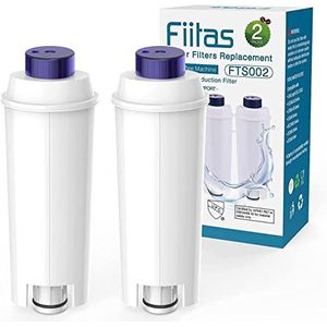 Fiitas DLSC002 Filter voor Delonghi Koffiezetapparaat, Make-up Remover, Compatibel met De Longhi Serie Magnifica S, ECAM, ESAM, ETAM (2 stuks)