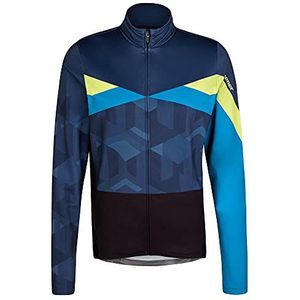 Ziener Nadin Fietsshirt voor heren, lange mouwen, ademend, stretch (1 pak), antiek blauw