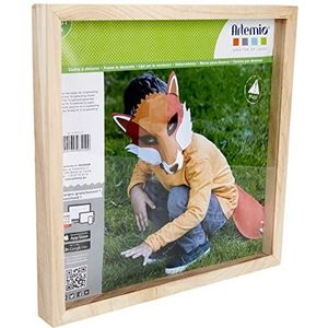 Artemio Houten vitrine fotolijst - Scrap-formaat, 31 cm, hout, beige, 32 x 3 x 32 cm