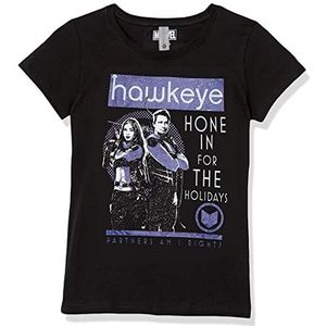 Marvel Hawkeye Poster Team Girls T-shirt, korte mouwen, zwart, zwart.