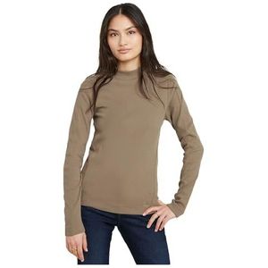 G-STAR RAW Dames T-shirt met lange mouwen, bruin (Brindle D25033-d850-c788), M, Bruin Brindle D25033-d850-c788, M