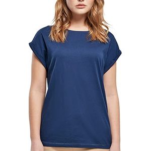 Urban Classics Dames T-shirt met wijde schouders, Spaceblue