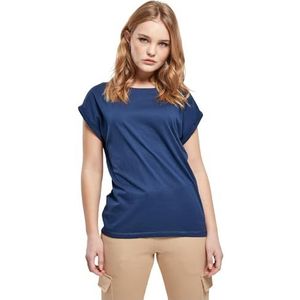 Urban Classics Dames T-shirt, schoudervrij, 1 stuk, Spaceblue