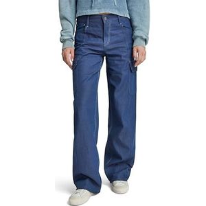 G-STAR RAW Judee Cargo Denim Jeans voor dames, Blauw (Raw Denim D24673-d541-001)