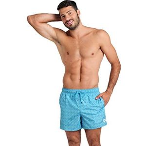 ARENA Heren Beach heren Shorts Allover 1 Pack, Martinica Wit Multi