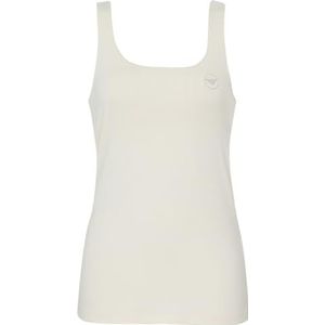 Emporio Armani Emporio Armani Fluid Viscose Tanktop voor dames, T-shirt voor dames, 1 stuk, Pale Cream