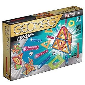 Geomag Classic Glitter 533, magnetische constructies en educatieve spellen, GM203, meerkleurig, 68-delig