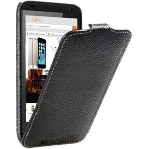 xubix HTC Desire 601 Zara Ultra Slim leren hoesje Flip Case zwart