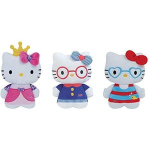 JEMINI 023766 Hello Kitty knuffel +/-14 cm, 23766, meerkleurig, 3 stuks
