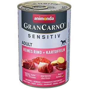 Anionda GranCarno Sensitiv Hondenvoer voor volwassen honden, zuiver rundvlees + aardappel, 6 x 400 g