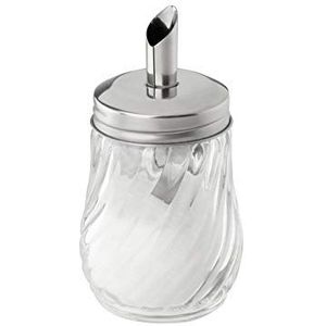 FMprofessional 22549 suikerdoseerder van roestvrij staal en glas, 160 ml