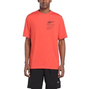 Reebok Run Graphic SS Tee T-shirt pour homme, Rouge (Dynred), XXL