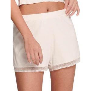 Sloggi Go Rib Shorts voor dames, Pijama, Angora, L, Angora (stad)