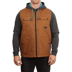 Hurley M Roth Multi Pocket Worker Vest Herenjas, oranje (Dusty Peach)