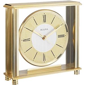Bulova Gran Prix-klok B1700, antiek messing afwerking