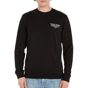 Tommy Hilfiger Tjm Reg Essential Graphic Crew Sweatshirts voor heren, Zwart