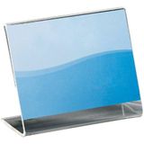 SIGEL PA103 Infohouder, gebogen, 5,9 x 7,4 x 3 cm, acryl, transparant, 10 stuks