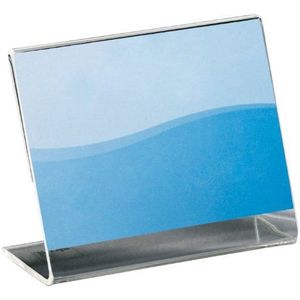 SIGEL PA103 Infohouder, gebogen, 5,9 x 7,4 x 3 cm, acryl, transparant, 10 stuks