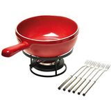 Emile Henry Eh349922 fondueset keramiek, 24 x 24 x 9 cm, rood