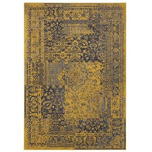 HANSE Home Designer Velours tapijt veer goud antraciet 160x230 cm