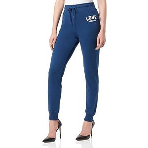 Love Moschino Slim Fit Jogger Pantalon Casual Femme, bleu, 50