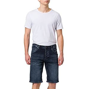 Mustang Michigan Jeans Shorts voor heren, middenblauw