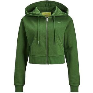 JACK & JONES Jxabbie Reg Ls Every Zip Hood Swt Noos Hoodie, Formal Garden/Print: groen Jjxx logo