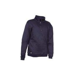 Cofra V217-0-02A.Z/2 ARSENAL sweatshirt met ritssluiting, 65% polyester, 35% katoen, 280G-M134, marineblauw, maat 2