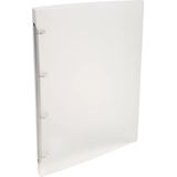 Exacompta - Ref. 51160E - karton met 25 mappen - Doorschijnend Chromaline - 4 ronde ringen 15mm -rug 20mm - Buitenafmetingen: 32 x 25 cm - Formaat DIN A4 - Kleurloos