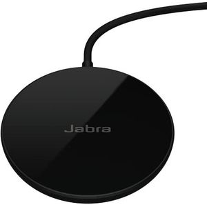 Jabra 100-65920000-00 draadloze oplaadpad 5 W, Qi-gecertificeerd - compatibel met Elite 85t en 75t draadloze oordopjes - USB-A-kabel, Zwart