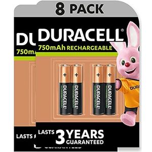 Duracell 750 mAh AAA oplaadbare batterijen, 8 stuks [exclusief Amazon]