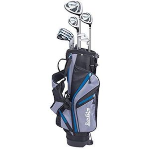 Tour Edge HL-J Junior Golfset compleet met tas (rechtshandig, grafiet, 1 putter, 3 ijzers, 1 hybride, 1 baan, 1 bestuurder van 11 tot 14 jaar), koningsblauw