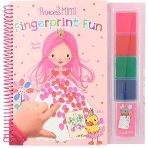 Depesche 12105 Prinses Mimi kleurboek met 4 stempelkussens om met je vingers in te kleuren